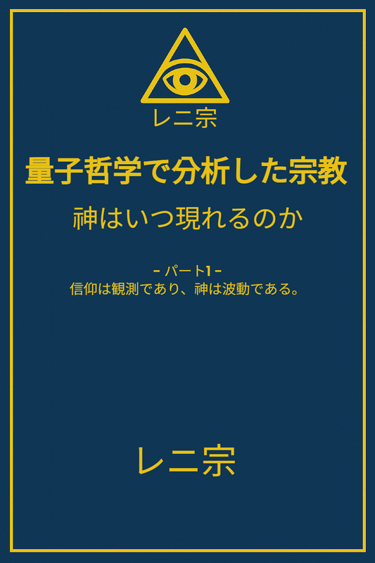 『量子哲学で分析した宗教 — 神はいつ現れるのか』（第1部）